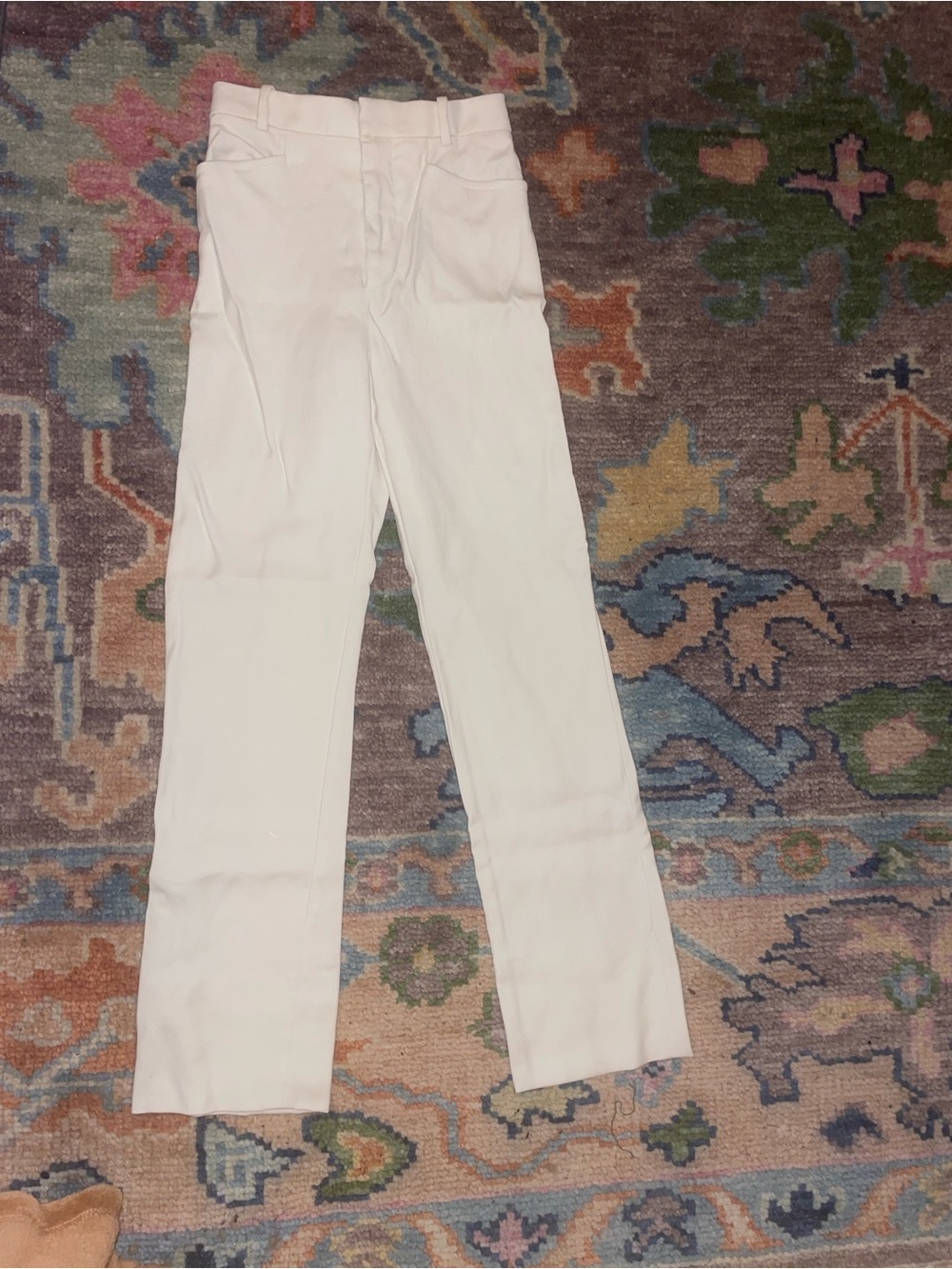 Tom Ford Cream/Off-White Straight-Leg Women's Trousers